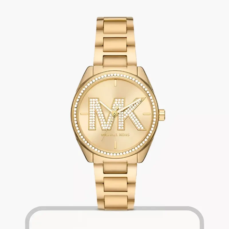 Michael Kors Quartz Janelle Gold-Tone Ladies Watch- MK7381